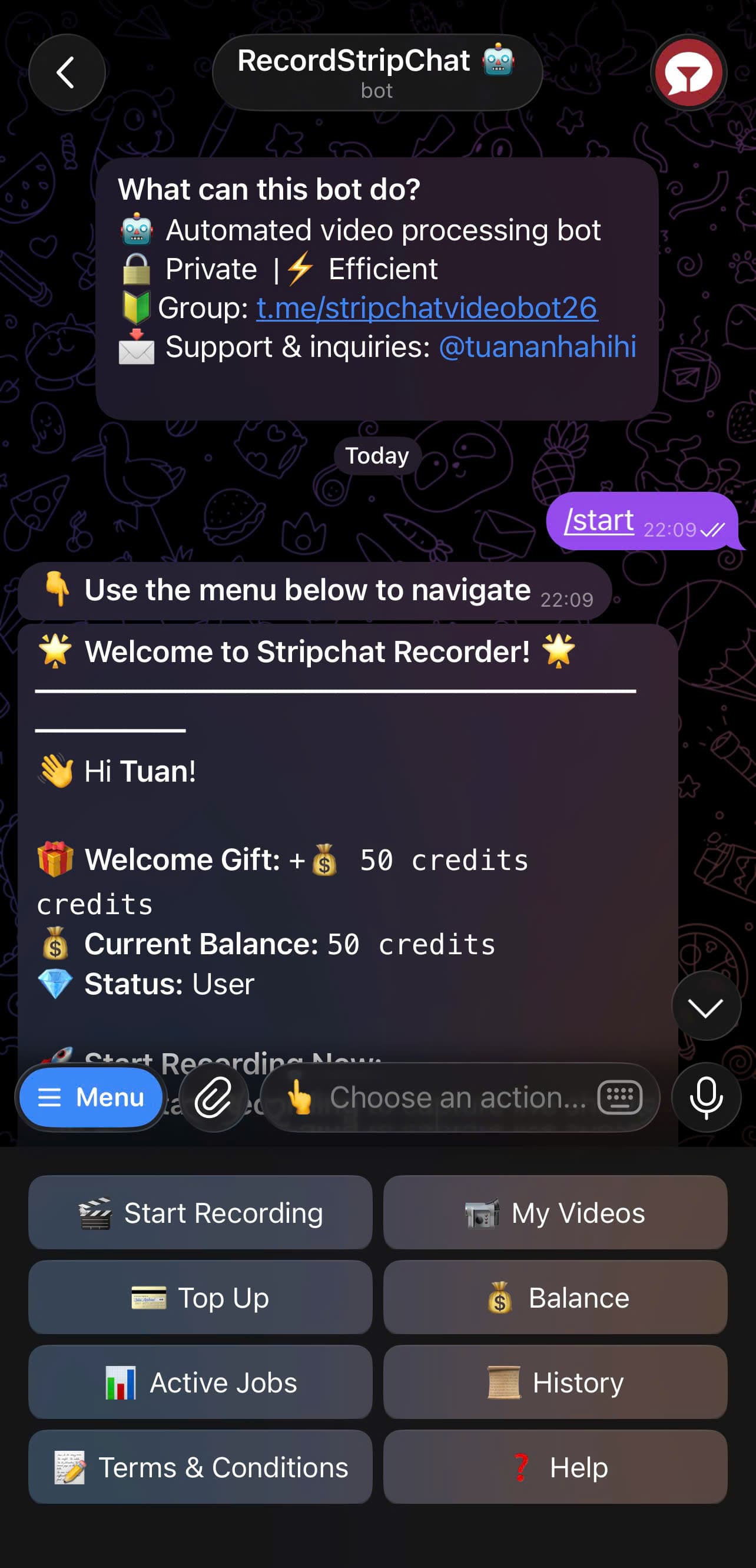 INITIALIZE & WELCOME